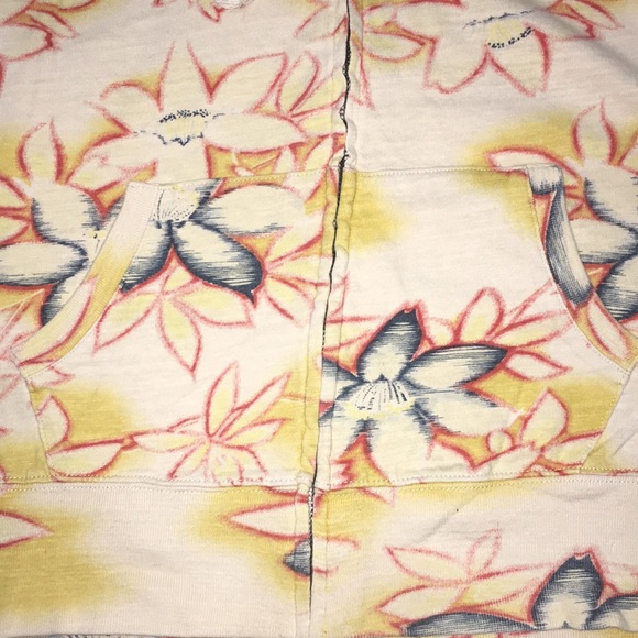 Lucky Brand Hooded Zipup sweatshirt Hawaiian print - Picture 4 of 9